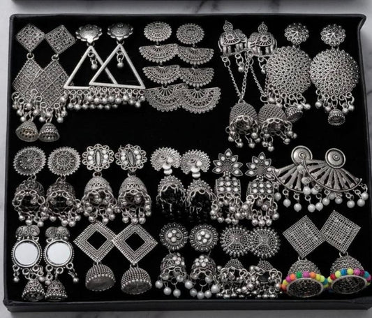 15 Pair Random Stylish - Jhumka Box