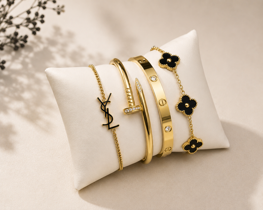 Hand cuff 3 in 1 stainless steel Bracelet